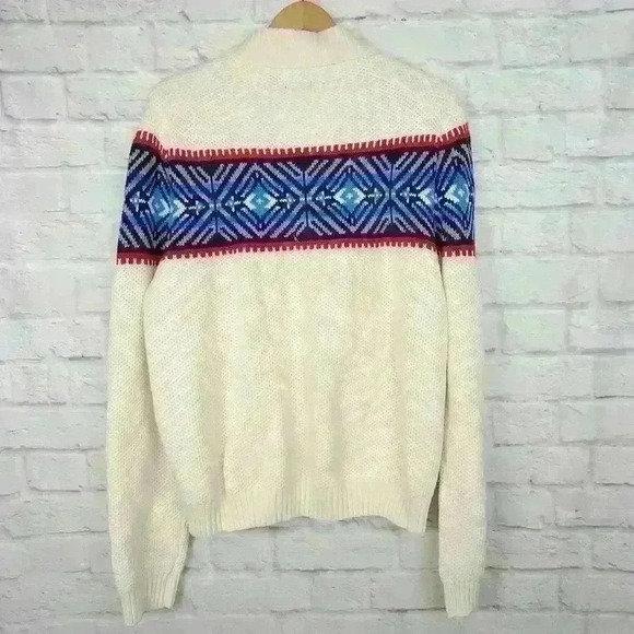 Holiday Mock Neck Long Sleeve Knit Pullover Sweate Sz XXL - Picture 4 of 8